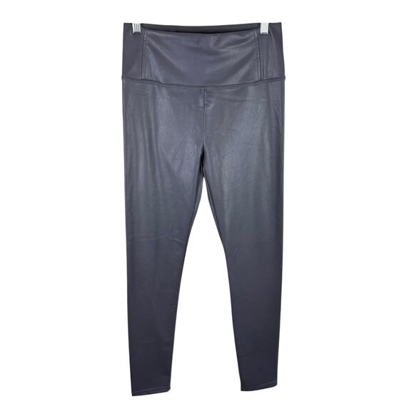 Bagatelle Collection Gray Pleather Mid Rise Skinny Ankle Fit Pants Size S - Picture 1 of 5
